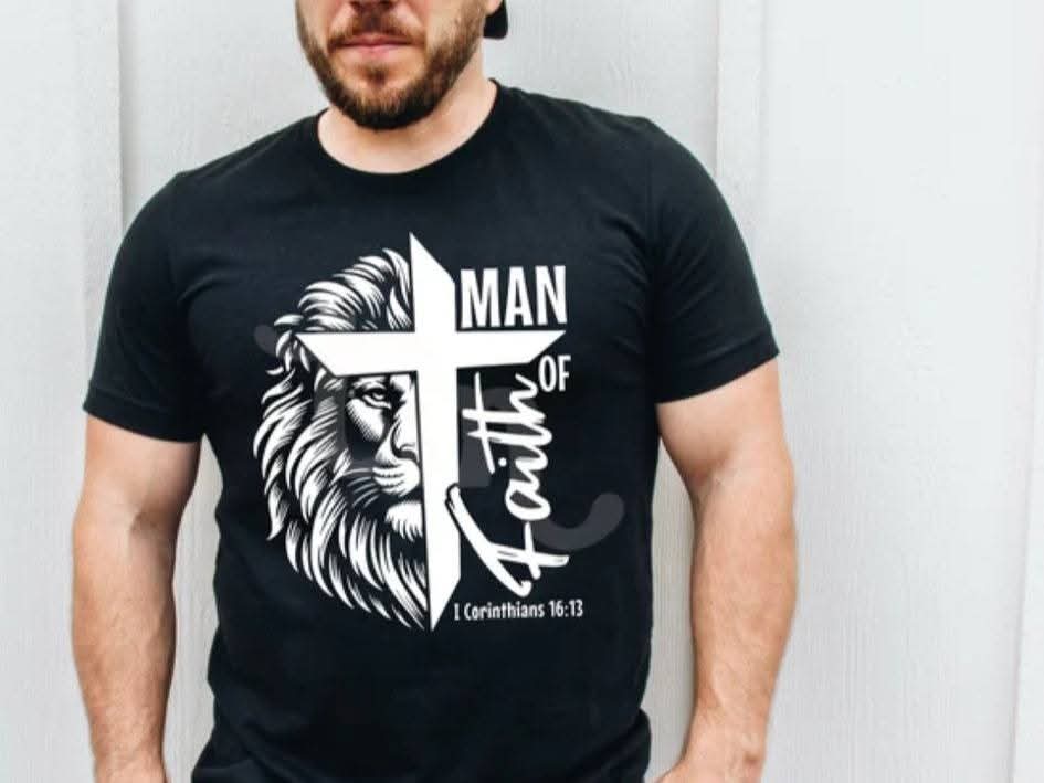Custom "Man of Faith" tee